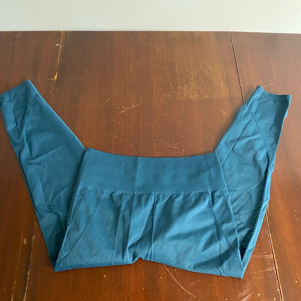 Teal Fabletics leggings